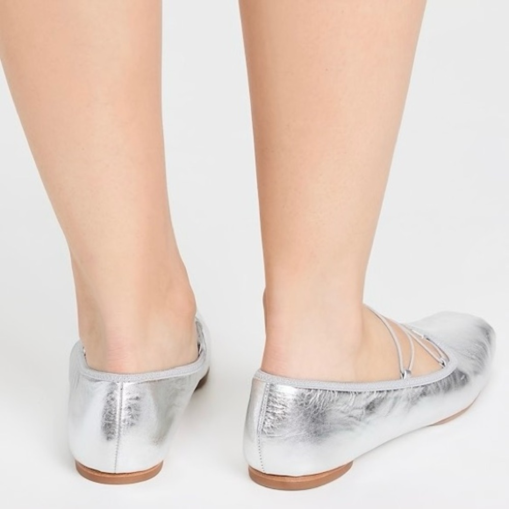 REFORMATION Barbara Leather Ballet Flats - Picture 6 of 16